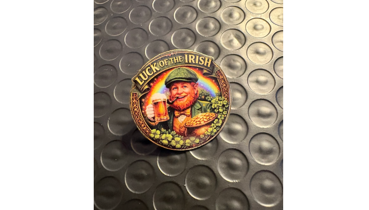 Luck of the Irish 1 inch UV pin