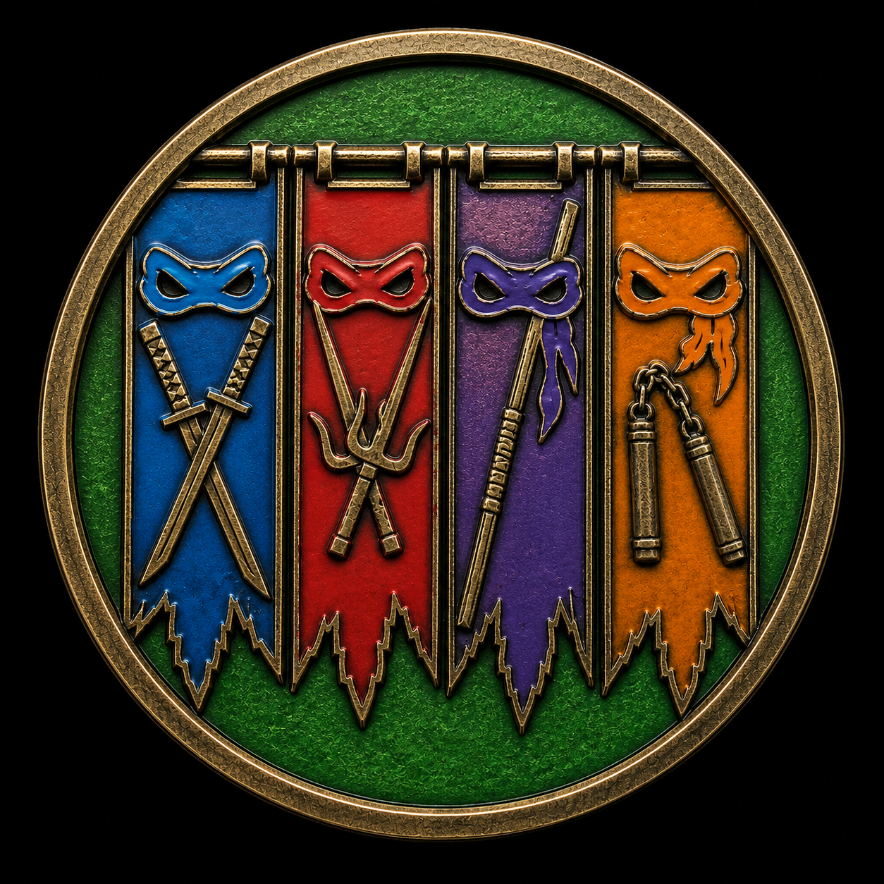 Bannered Warriors – Limited Edition UV Pin
