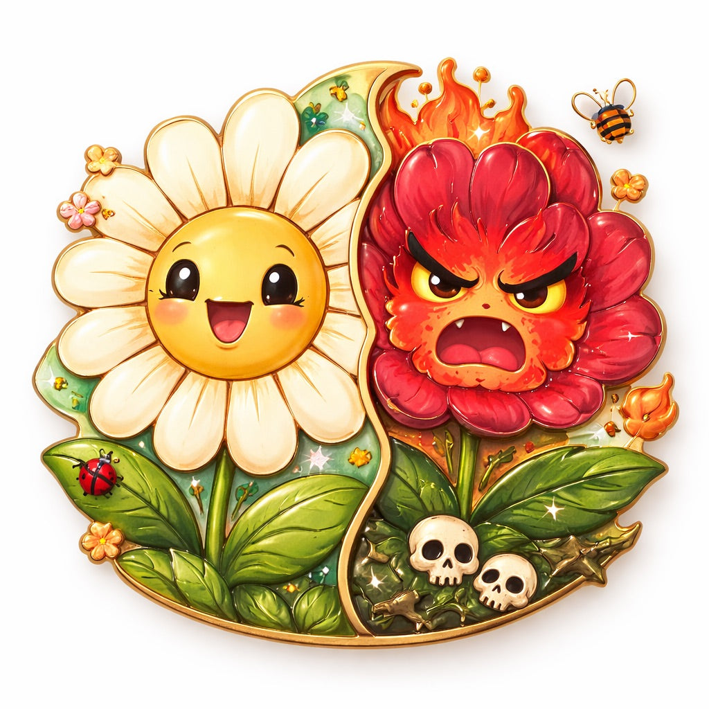 Day & Night Bloom Limited Edition UV Pin