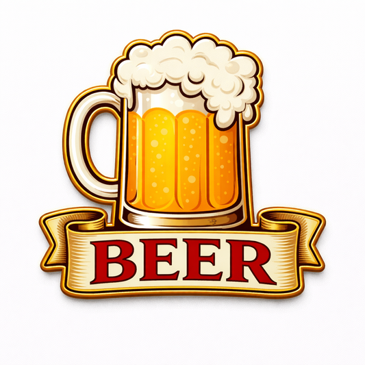 Beer Pin 1 inch UV pin