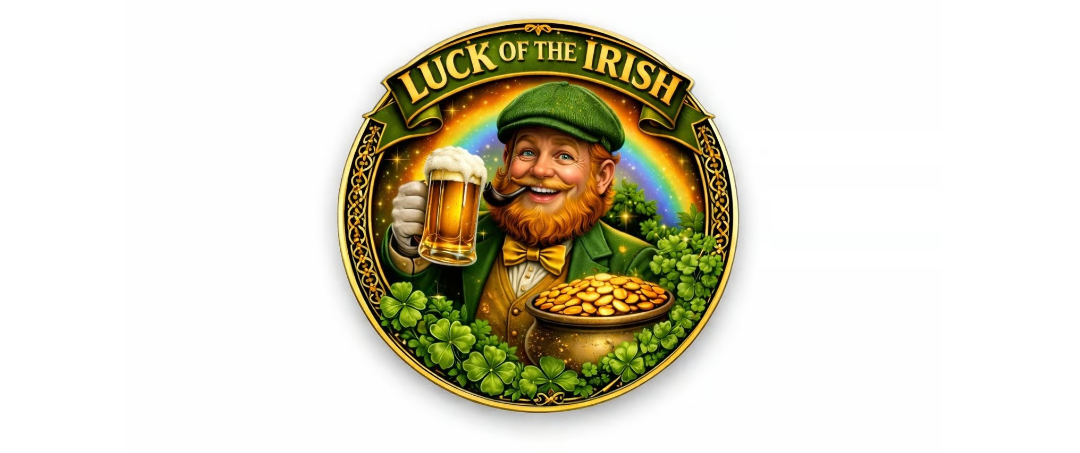 Luck of the Irish 1 inch UV pin