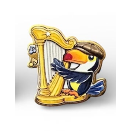 Harp & Scally Toucan 1 inch UV pin