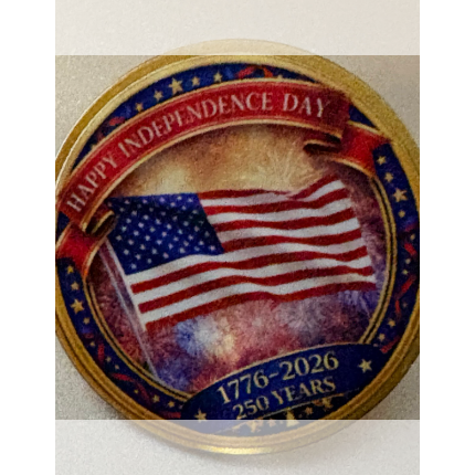 USA 250th Anniversary Patriotic 1 inch UV pin